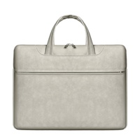 Tas Laptop Wanita Kulit PU Tahan Lama & Tas Pelindung Tablet Tahan Air Ringan Tas Selempang Tahan Gempa