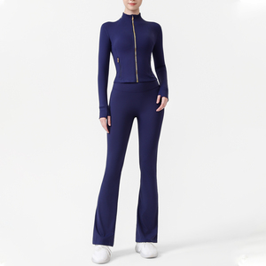 USA Oversea Warehouse Women's High Waist Flared Yoga Pants Tummy <b>Control</b> Bootcut Bell Bottoms for Yoga Gym Daily Wear - Product Image 5