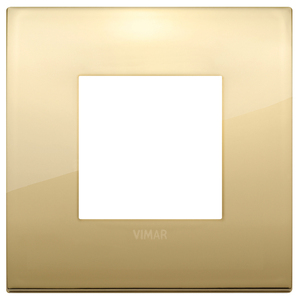 Vimar Wall <b>Switch</b> Gold Plate 9.6 Cm Square Design - Product Image 1