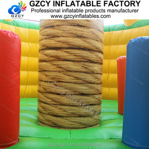 Château gonflable combiné pour enfants, type montgolfière, pour extérieur, avec zone de danger, toboggan, en PVC, facile à installer - Product Image 3