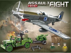 Chasseur <span class=keywords><strong>militaire</strong></span> BF-109 avion de chasse US <span class=keywords><strong>Jeep</strong></span> Warplane Blackbird Air Force bloc de construction ensemble construction <span class=keywords><strong>militaire</strong></span> jouets cadeaux - Product Image 5