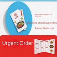 Design gratuit Flyer de restaurant Carte de visite Carte de couleur Brochure pliante imprimée avec la technologie numérique Couverture rigide Menu à emporter