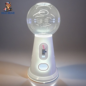 ตู้จำหน่ายแคปซูลหยอดเหรียญพร้อมไฟ LED ทรงกลมใสและที่จับเหรียญสำหรับศูนย์เกมและสถานบันเทิง - Product Image 6