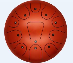 Tamburo a Mano con Perle da 12 Pollici, Strumento a Percussione, Tamburo a Lingua d'Acciaio con Note C D E F G a B in Do <span class=keywords><strong>Maggiore</strong></span> - Product Image 1