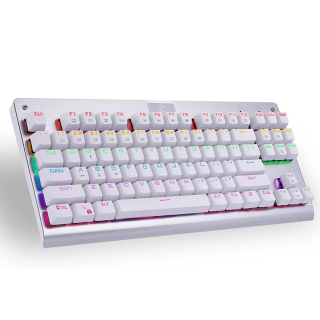 Hot Swappable 87-Key RGB Mechanical Gaming Keyboard-Ergonomic Waterproof Programmable 9-Mode Backlit