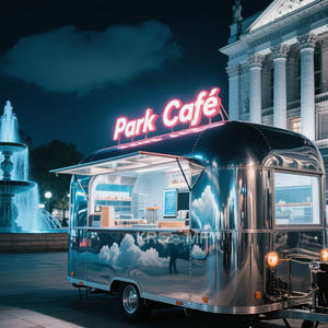 Remolque Móvil de Comida Rápida Tipo Cápsula OEM 2025, Carrito de Venta de Helados y Aperitivos, Camión de Comida Personalizado con Equipamiento de Cocina Completo - Product Image 5