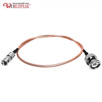 Montaje de cable RF BNC macho a mini BNC para RG179 75ohm 3G/6G HD SDI Video CCTV Seguridad ecurity Cámara Cables