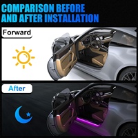 4 pièces Logo personnalisé texte voiture seuil bienvenue lumières Auto accessoires éblouir couleur seuil de porte bienvenue lumières pour voitures