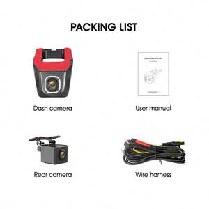 Mini <span class=keywords><strong>cam</strong></span>éra de tableau de bord cachée pour voiture, double <span class=keywords><strong>cam</strong></span>éra de tableau de bord pour la sécurité de la conduite - Product Image 6