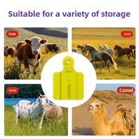 Traceur GPS 4G IP67 pour bétail, étiquettes d'oreille de positionnement GPS extérieur avec bouton, conçues pour bovins, ovins, caprins, chevaux, chameaux