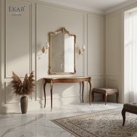 Table console de salon EKAR Buckingham Heritage |   Armoire d'entrée de style anglais en bois de burl de luxe |