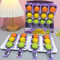 Sucette guimauve en forme de feux de circulation, en gros, avec perles de 3 couleurs, bonbons mous fourrés, saveur mangue, collation pour enfants.