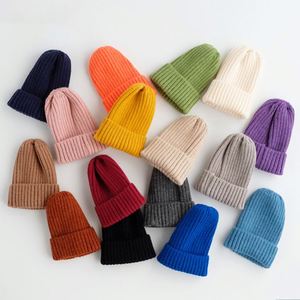 Gorro de Punto Personalizado para Niños, Color Caramelo, Gorro de Bebé Personalizado, Gorro de Moda para Otoño e Invierno, Gorro de Lana para Niños - Product Image 1