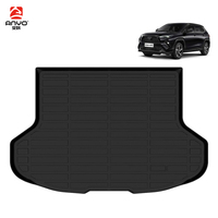 Ensemble complet d'accessoires d'intérieur de voiture 3D TPE Tapis de sol de voiture pour Toyota Yaris Cross 2023 Tapis de coffre Doublure de coffre