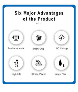 <span class=keywords><strong>Pompe</strong></span> à Eau Solaire Intelligente à Courant Continu de <span class=keywords><strong>Surface</strong></span> Personnalisée 900W avec Contrôleur MPPT pour l'Irrigation - Product Image 6