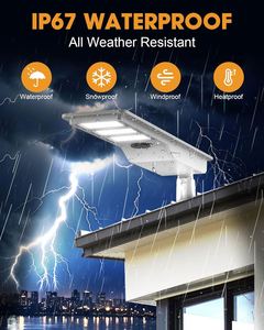 Lámpara Solar LED de Pared para Jardín y Exteriores, ABS, 60W 80W 90W, IP65, 3500K, Blanco Cálido, 80 CRI, con Sensor de Luz - Product Image 6