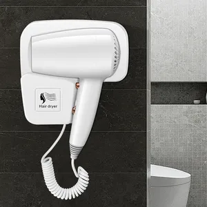 2023 duvara montaj saç kurutma makinesi otel saç kurutma makinesi profesyonel salon sessiz banyo otel asılı saç kurutma makinesi 1200W