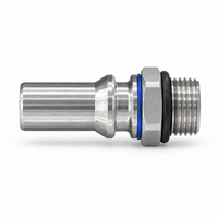 SUS304 Stainless Steel Non-Spill UQD06 DN12 Male Quick Disconnect Coupling Plug untuk Pendinginan Cairan Pusat Data Server