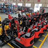 Bester Preis zum Verkauf Günstiger Kostenloser Versand Landwirtschaftlicher Mikro-Bagger Dumper mit Daumenheber 2-Tonnen-Bagger mit Kabine