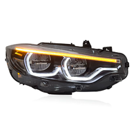 Phares avant LED personnalisables de haute qualité, 12V 6000K, pour F32/F36/F80/F82 Série 4 M3/M4, DRL jaune/ambre/rouge, 6000 lm
