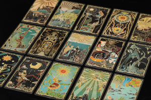 Baraja de <span class=keywords><strong>Tarot</strong></span> Espejo Roto Quinta Edición Versión Simplificada, Estilo Vidriera Pintada. - Product Image 1