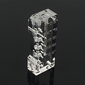 บริการผลิตชิ้นส่วนอะคริลิกใส พลาสติก PC ด้วยเครื่อง CNC ตามแบบ OEM ความแม่นยำสูง ชิ้นส่วนอะคริลิก PMMA ผลิตด้วยเครื่อง CNC - Product Image 2