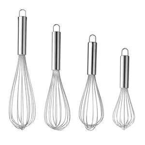 מזון כיתה יד נירוסטה מטבח whisk כלים חוט whisk שטוח ביצת חובטי