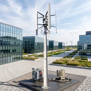 Kit de générateur éolien à axe vertical H-200kw, 200kw, diamètre du rotor 10,5m, 380V, aluminium, 5 pales, H-200kw, générateur éolien à axe vertical 200kw - Product Image 5