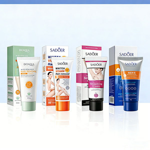 Crème dépilatoire à base de plantes SADOER, douce, indolore, lissante, nourrissante, pour les aisselles, les parties intimes, le corps entier, pour femmes, 50g - Product Image 5