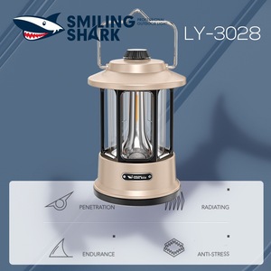 Velrapcor <b>Camping</b> <b>Lantern</b> Rechargeable <b>Led</b> Adjustable Brightness Outdoor <b>Camping</b> Light Warm White Aluminum Alloy - Product Image 2