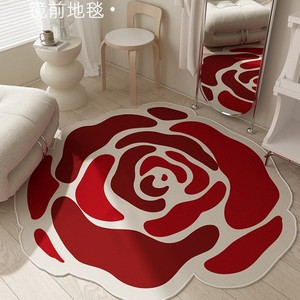 Alfombra en forma de camelia, tapete de lujo y alta gama para sala de estar, dormitorio, vestidor y estudio. - Product Image 3