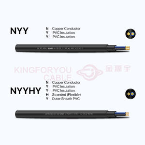 0.6/1KV 4 Core <span class=keywords><strong>5</strong></span> Core fil électrique <span class=keywords><strong>10mm2</strong></span> 16mm2 25mm2 PVC NYY-J NYY-O câble d'alimentation - Product Image 5