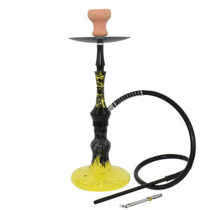 Vente en gros Nouveau design Ensemble de narguilé Shisha de haute qualité Belle bouteille en verre en aluminium avec techniques givrées - Product Image 2