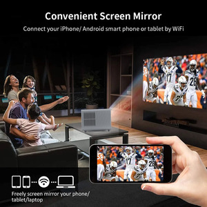 2025 Latest Full HD Home 1000 Ansi Lumens LED Beamer 1080p Autofocus Pro Android 4K LCD <b>Projector</b> Portable H96 Hot Sale 1080p - Product Image 3