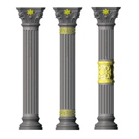 Moule en Plastique ABS Rond pour Piliers Romains, Colonnes Décoratives Extérieures en Béton, pour Moulage de Ciment Domiciliaire de Villa