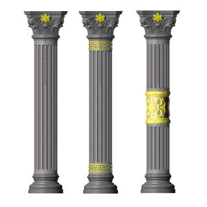 Stampi di Design in Plastica ABS per Colonne Romane Rotonde da Esterno, Stampi per Calcestruzzo per la Realizzazione di Pilastri in Cemento per Ville e Case - Product Image 3