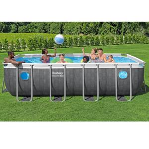 <span class=keywords><strong>Bestway</strong></span> 561MB & 561MC Steel Pro MAX Splashview Rectángulo sobre el suelo Piscina Set 4,88 m X 2,44 m X 1,22 m con <span class=keywords><strong>bomba</strong></span>, escalera, cubierta - Product Image 1