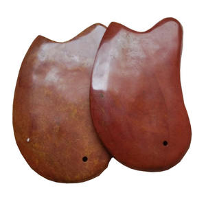 Massaggiatore <span class=keywords><strong>Viso</strong></span> Portatile in Giada Rossa Naturale al 100% con Logo Personalizzato e Funzione Musicale per Applicazione sul Corpo - Product Image 1