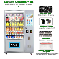 Distributeur automatique de boissons et de collations de 21.5 pouces à vendre distributeur automatique d'aliments frais et de fruits