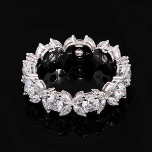 Anillo de Boda de Oro Real de 18k y 14k, Joyería Fina de Alta Gama, Corte Marquesa, Anillo de Moissanita Personalizado, Diseño Único para Mujer, para Regalo - Product Image 3