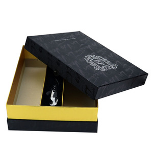 Personnalisé De Luxe En Carton de Vin Rouge Cadeau Boîtes D'emballage Avec Bouchons de Vin Inserts/Couvercle - Product Image 2
