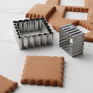 Nouveau moule à biscuits en acier inoxydable, design <span class=keywords><strong>rectangulaire</strong></span> à dentelle retournée, forme carrée, vague, cercle, mini <span class=keywords><strong>emporte</strong></span>-pièces - Product Image 3