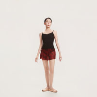 CICELYLI Jupe courte en maille à taille élastique pour la pratique du ballet, de la gymnastique et de la danse