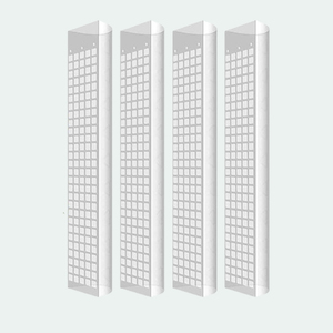 Tutor de Plástico Modular en Forma de D de 48 Pulgadas, Recubierto de Plástico, Extensible, para Uso en Invernaderos, Soporte para Plantas - Product Image 1