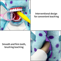 YOUYA DENTAL Grande Peluche Anatomique Dentaire, Dents et Brosse à Dents, Design Animal Mignon pour Enfants, Poupée Douce pour Enfant
