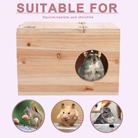 Hamster en bois personnalisé grande maison nid d'écureuil maison boîte d'élevage en bois pour Chinchilla
