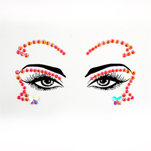 สติกเกอร์รูป<span class=keywords><strong>ผีเสื้อ</strong></span>ประดับคริสตัลอะคริลิค กันน้ำ สำหรับตกแต่งใบหน้า ลายสายรุ้ง สำหรับงานปาร์ตี้ - Product Image 5