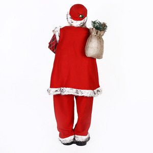 ขายส่งคริสต์มาสไฟฟ้าเต้นรําSanta Clasu 90 180ซม.ดนตรีSanta Clausสําหรับตกแต่งบ้านสําหรับโรงแรมจัดส่งห้างสรรพสินค้า - Product Image 5