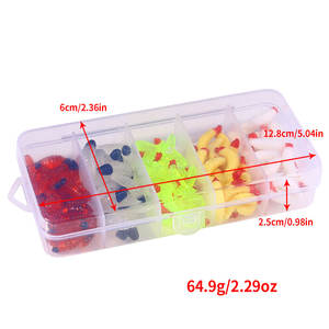 Lot de 100 leurres souples artificiels en silicone de 2,4 cm et 0,4 g pour la pêche au bar et à la truite, vente en gros - Product Image 2