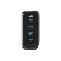 Kabbol Grosir 140W GaN PD Colokan AS 4-Port USB-A USB-C Layar LED Digital Pengisi Daya Dinding Universal Pengisian Cepat untuk Ponsel